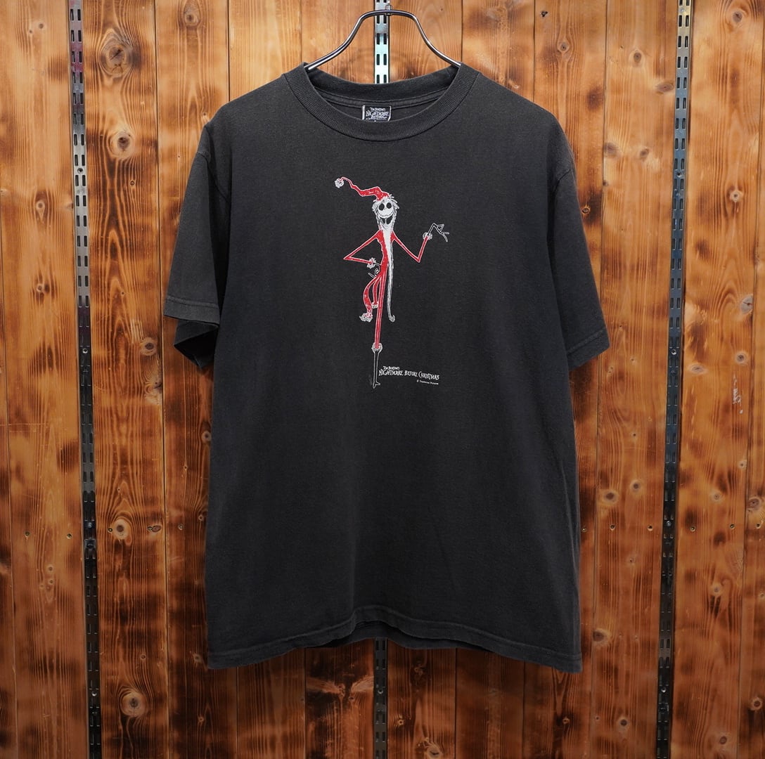 USA製 tim burton's nightmare before christmas ナイトメアー・ビフォア・クリスマス ジャック Tシャツ L /ブラック ヴィンテージ