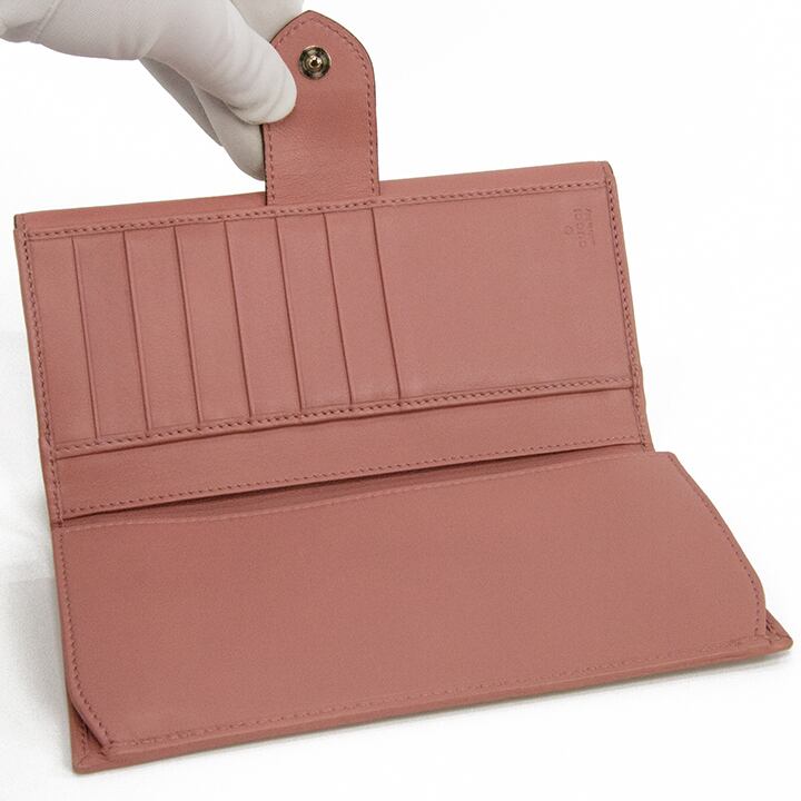 本物・送料無料・美品】GUCCI・グッチ・長財布・二つ折り財布(ラブリー