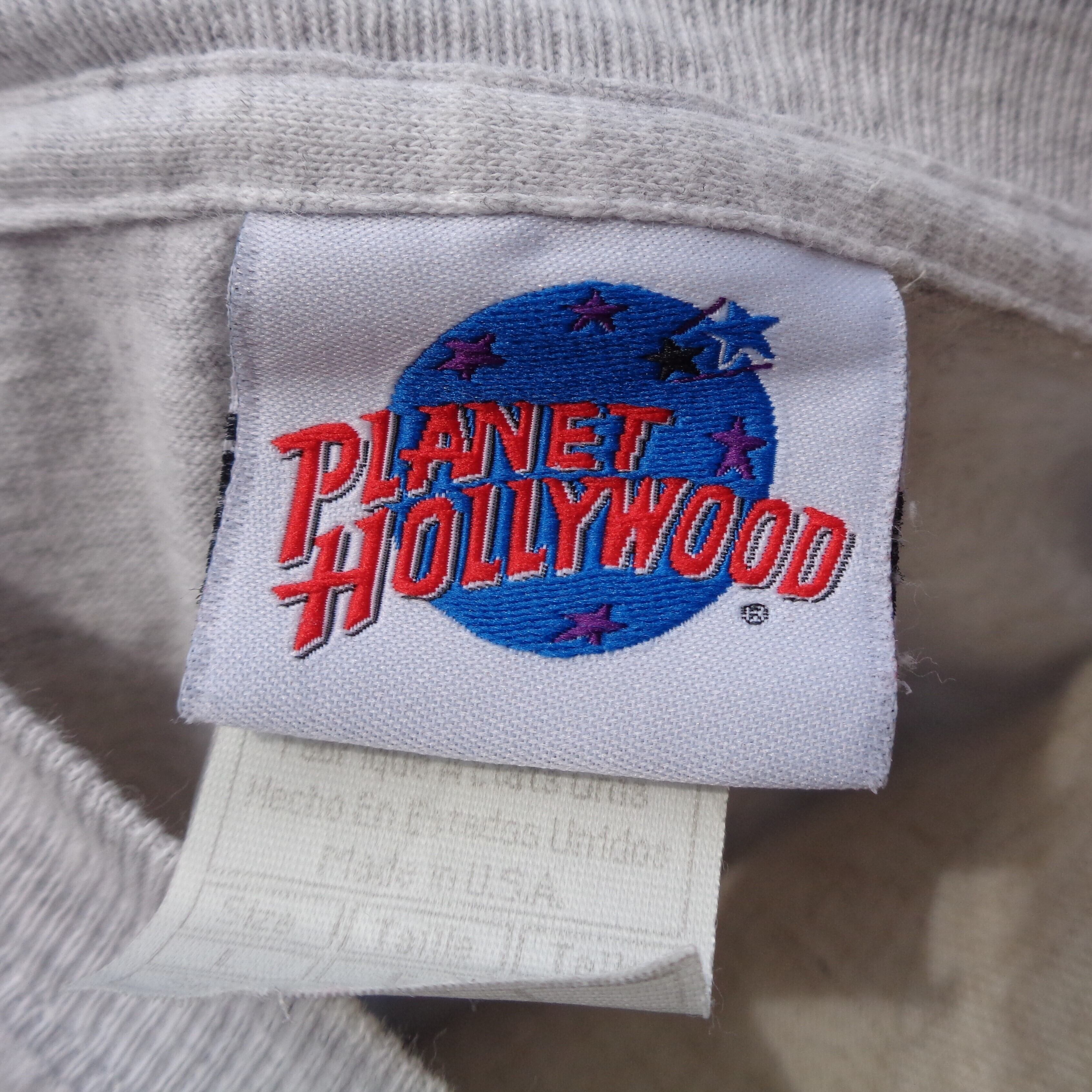 PLANET Hollywood プラネットハリウッド　ホッケーシャツ PLANET HOLLYWOOD プラネットハリウッド ロゴプリント 半袖 Tシャツ