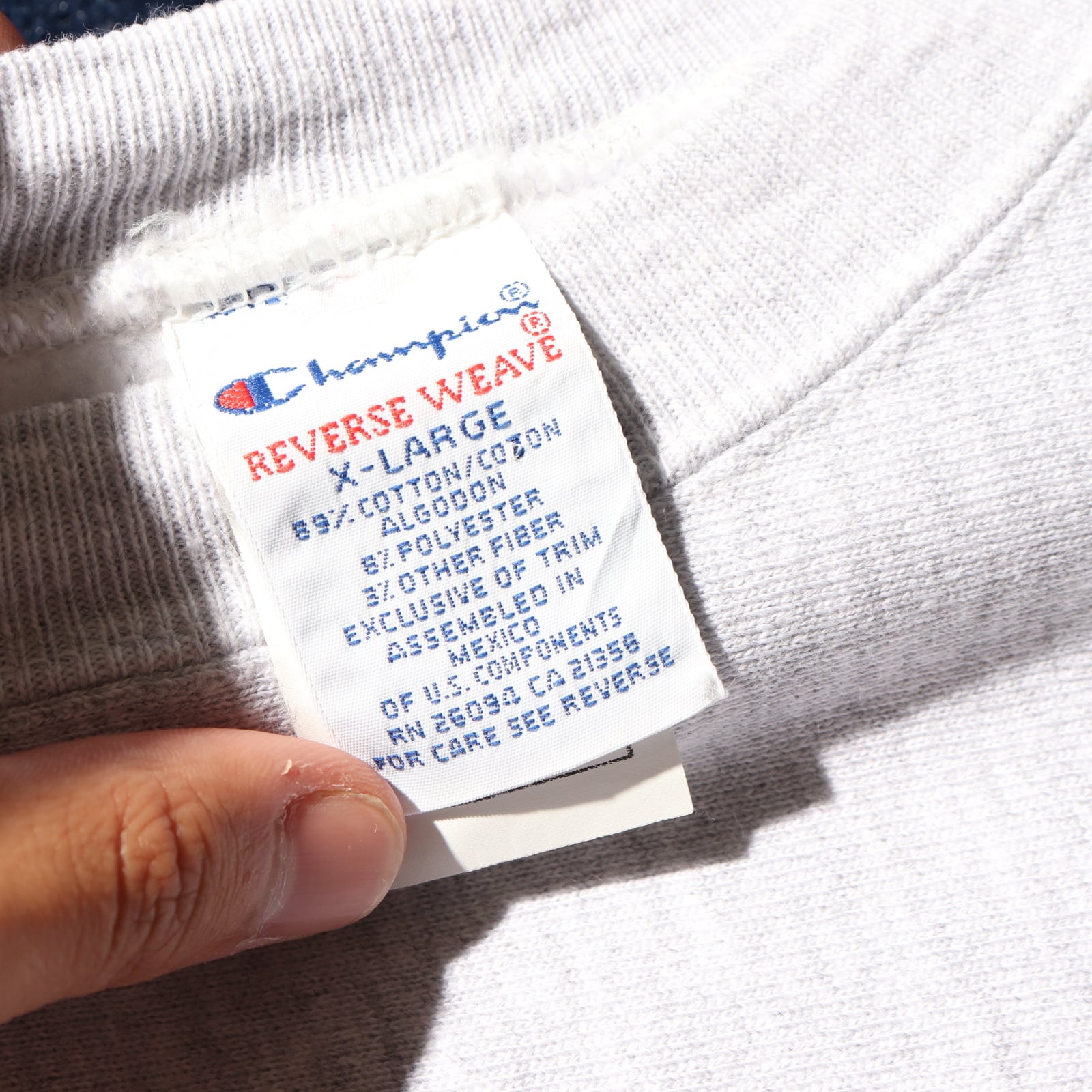 Mint XL 目無し無地 霜降りグレー USA リバースウィーブ Mint XL 目無し無地 霜降りグレー USA リバースウィーブ