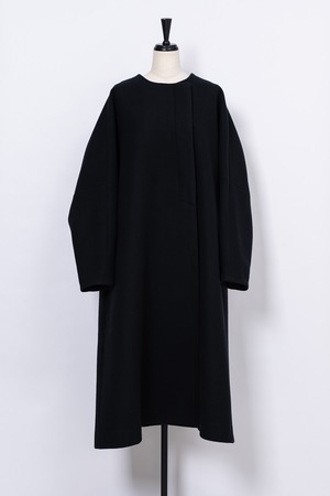2Way Collar Wool Coat　　BLACK　