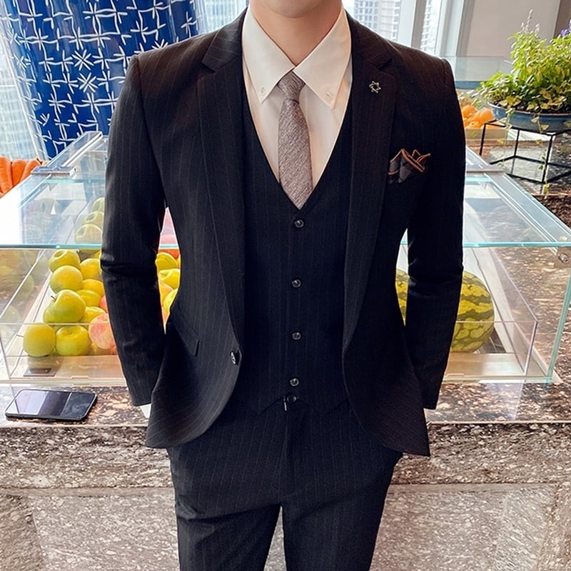 スリーピース ストライプスーツ 2カラー LB0002 | LIBERD / リベルド