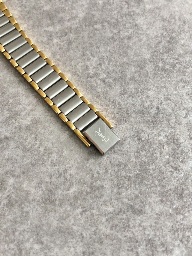 Yves Saint Laurent イヴ・サンローラン 腕時計 ゴールド シルバー YSL ステンレススチール クウォーツ vintage ヴィンテージ オールド uevfdd