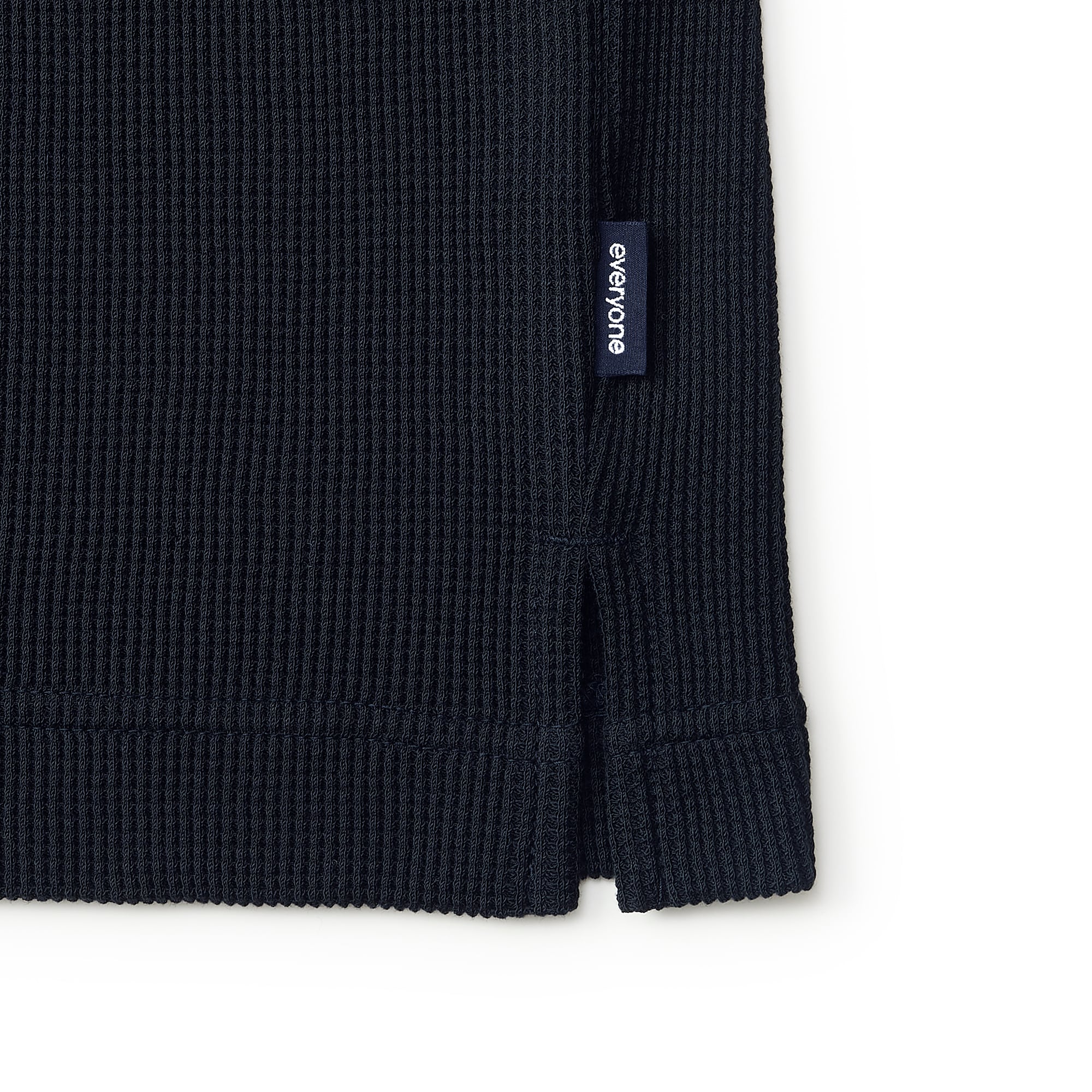 everyone surf knit long sleeve tee shirt (NAVY) | everyone