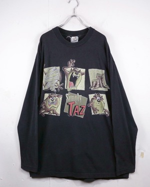 【Caka act2】90’s “Looney Tunes” “TAZ” Vintage L/S Tee