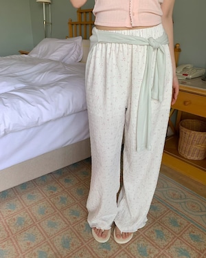 (予約)ezediary / Popcorn Flower Pants / 2color