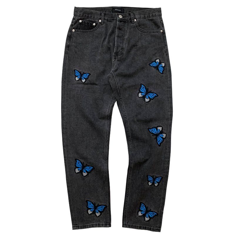 STUGAZI BUTTERFLY DENIM BLACK   SOULON