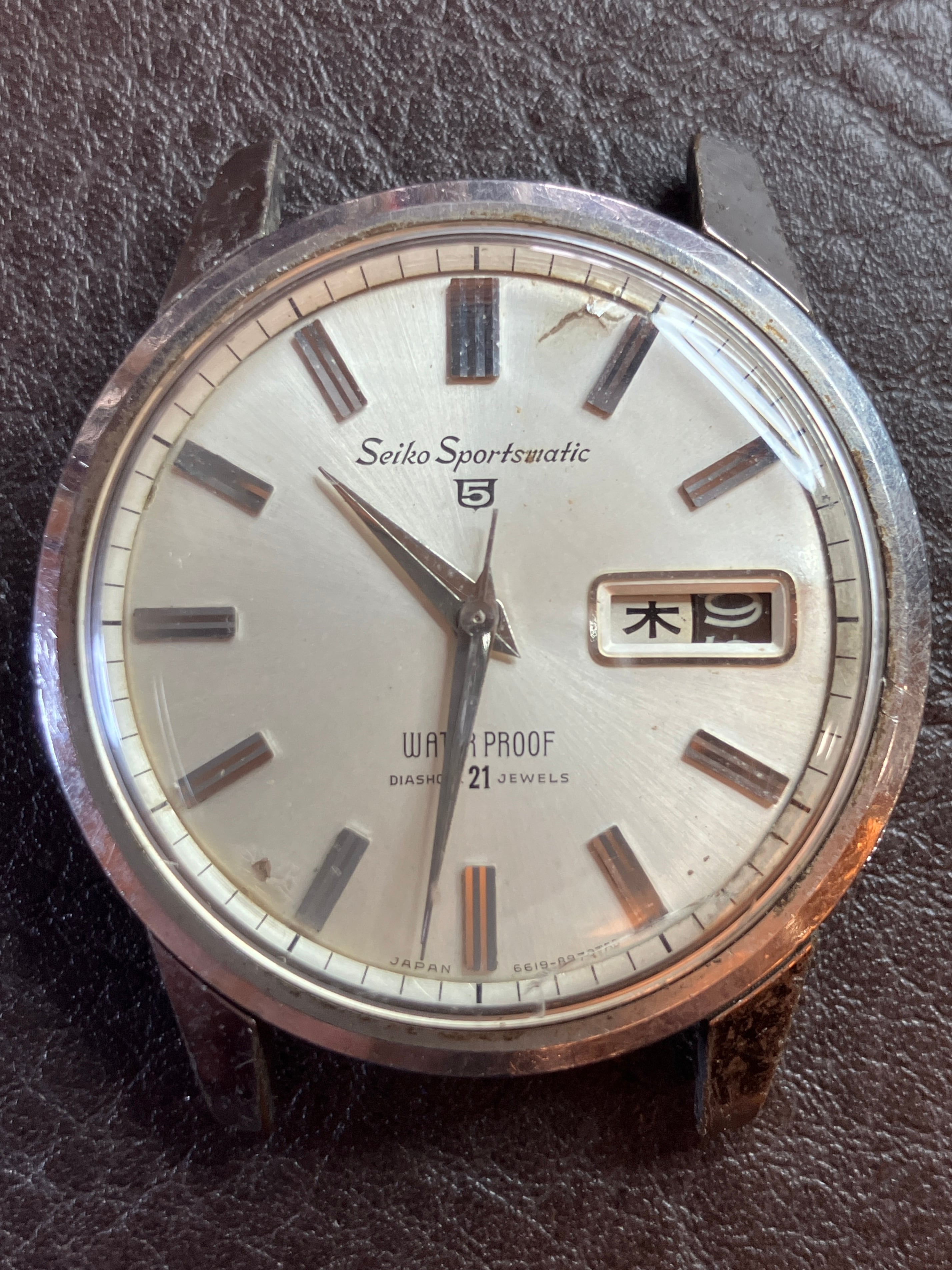 1972年2月製】SEIKO 5 SPORTS 7019-7050／自動巻き 青文字盤 ｜未整備