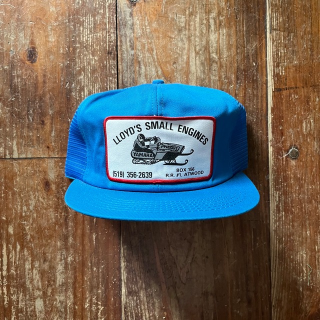1970's Deadstock "K-Products" Corduroy Mesh Trucker Hat /Black/Du pont