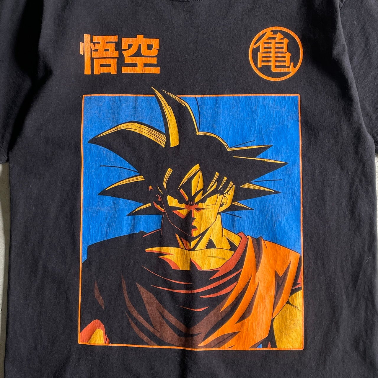 ドラゴンボール 孫悟空 GOKU プリントTシャツ L ブラック 黒 キャラT