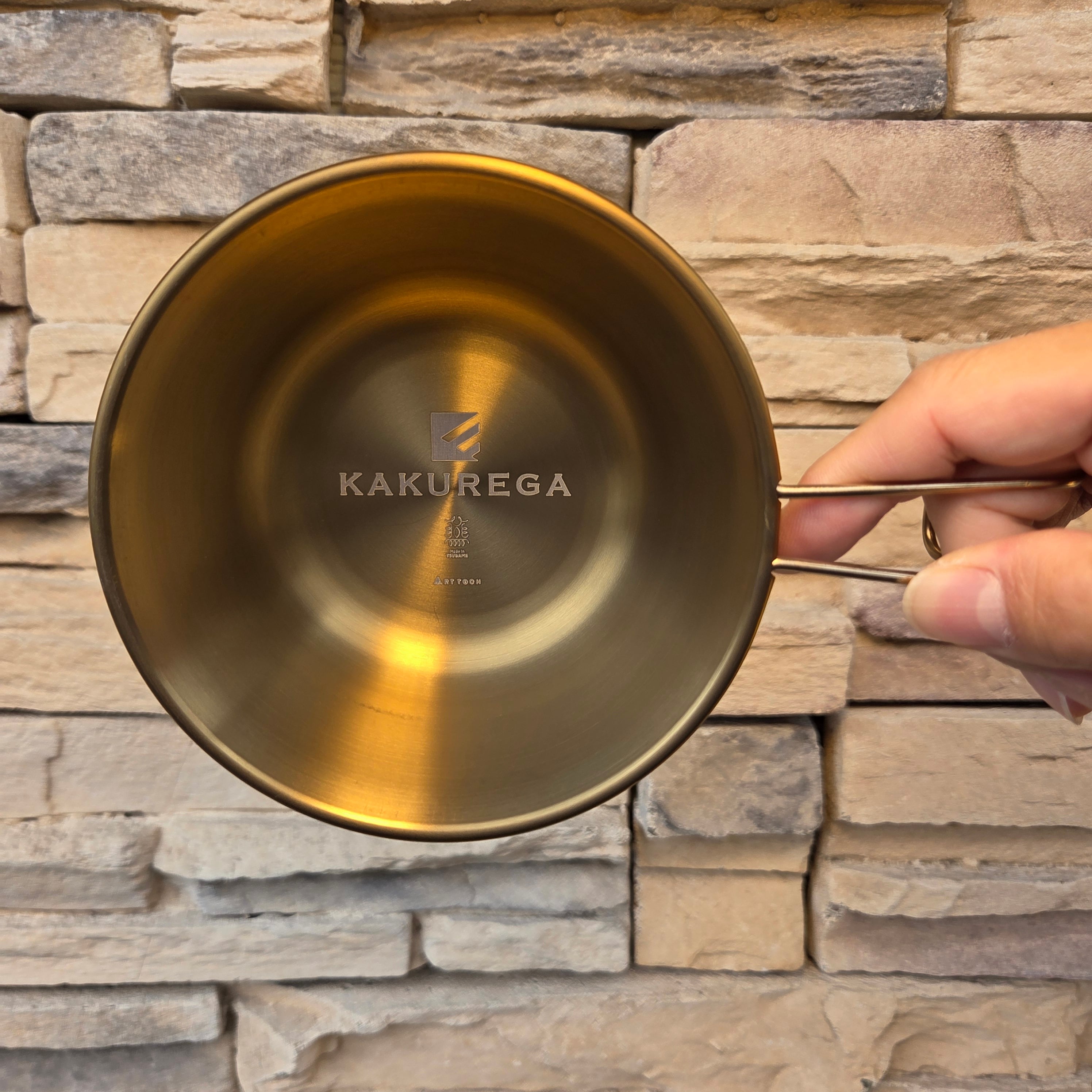 KAKUREGA カクレガ】チタンシェラカップ（ゴールド仕上げ）（300ml