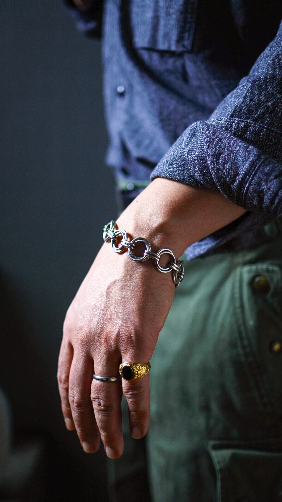 VINTAGE】TIFFANY&Co. ティファニー ダブル リング ブレスレット  