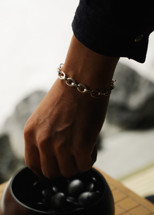 90’s KAREN silver chain bracelet