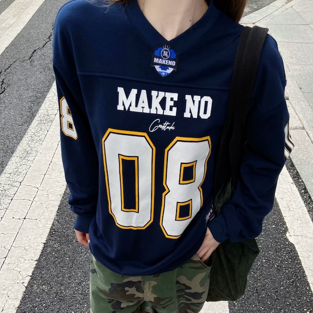 ナンバリングロゴロングスリーブTシャツ 3col R02551