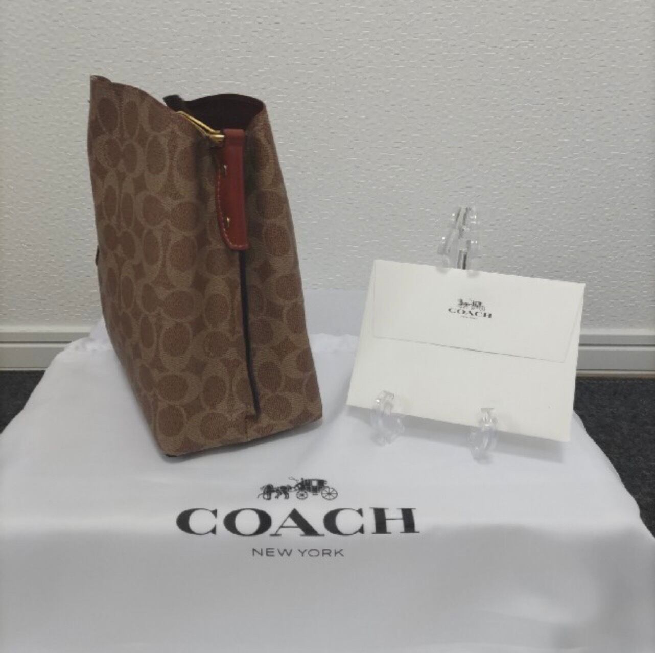 COACH コーチ ウィロウバケット シグネチャー キャンバス ウィズ 