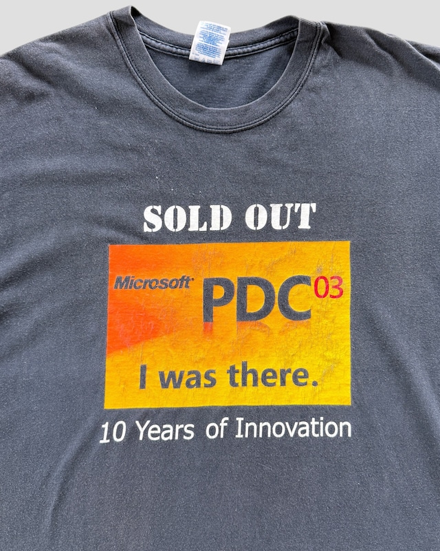 -Microsoft PDC03- Vintage 00s XL Print T-shirt