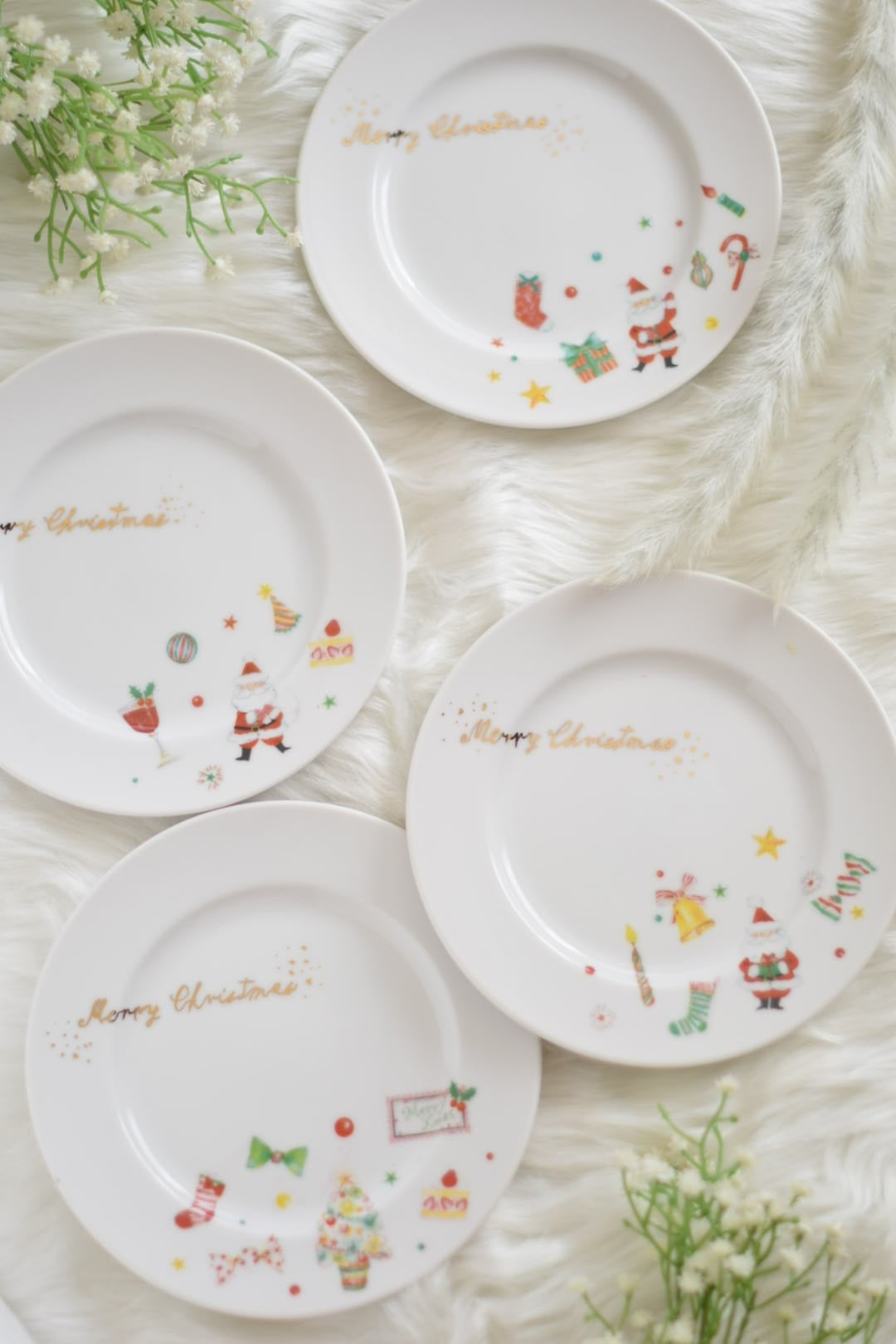 家族でクリパ♡クリスマスデザートプレート4枚set | Pay ID