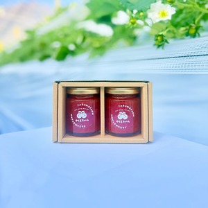 無添加 いちごジャム 2個セット 【送料込】 神戸ギフト 【名店ビアンヴニュ監修】パン好きへの贈り物 完熟紅ほっぺ使用（国産 砂糖控えめ 贈答用 内祝 プレゼント）