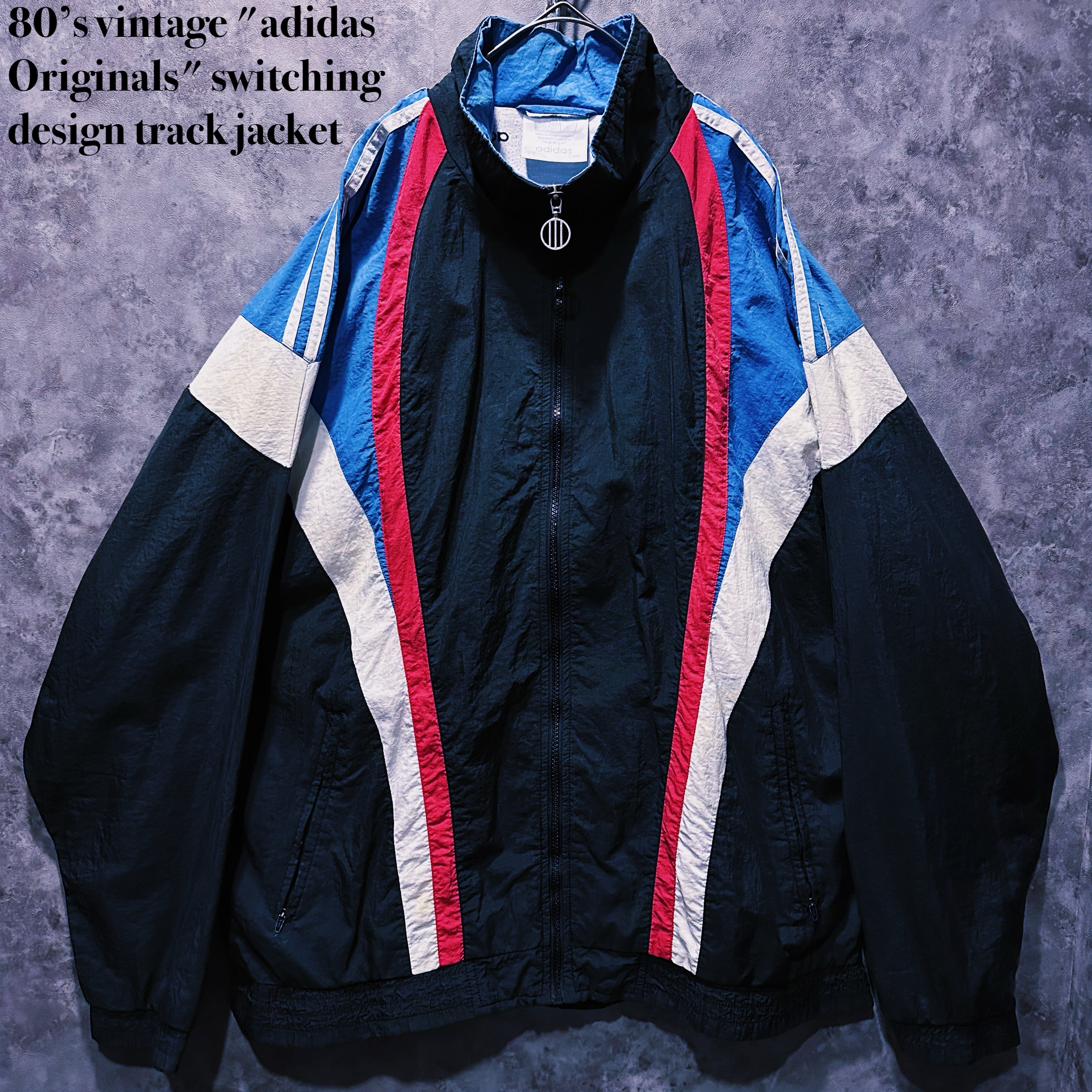 80s ADIDAS switching design track jacket