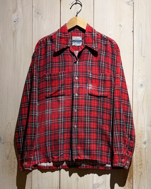 【a.k.a.C.a.k.a vintage】70's  Tartan Check Vintage L/S Print Flannel Shirt