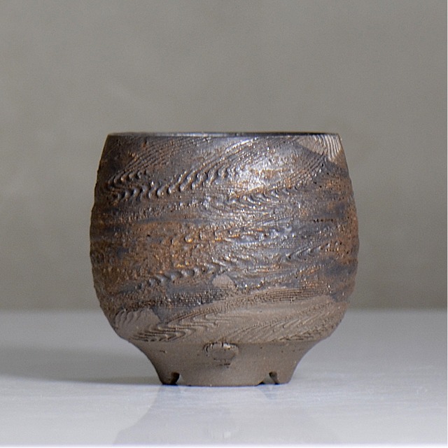陶房KIBI  / 金泥  /  tk2_kd01_s / 約 φ9.3cm / 植木鉢