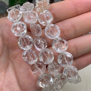 水晶お花彫りブレスレット(ランダム発送)