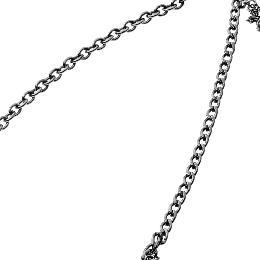 シルバーアクセントSUSクロスネックレス ACCN0079 Silver-Accent
