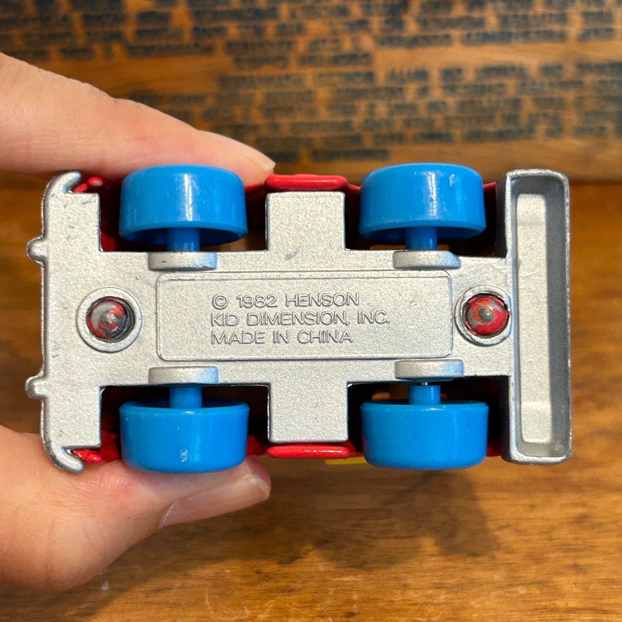 セサミストリート アーニー 消防車 ミニカー 80年代 ダイキャスト Sesami Street arnie MU-300