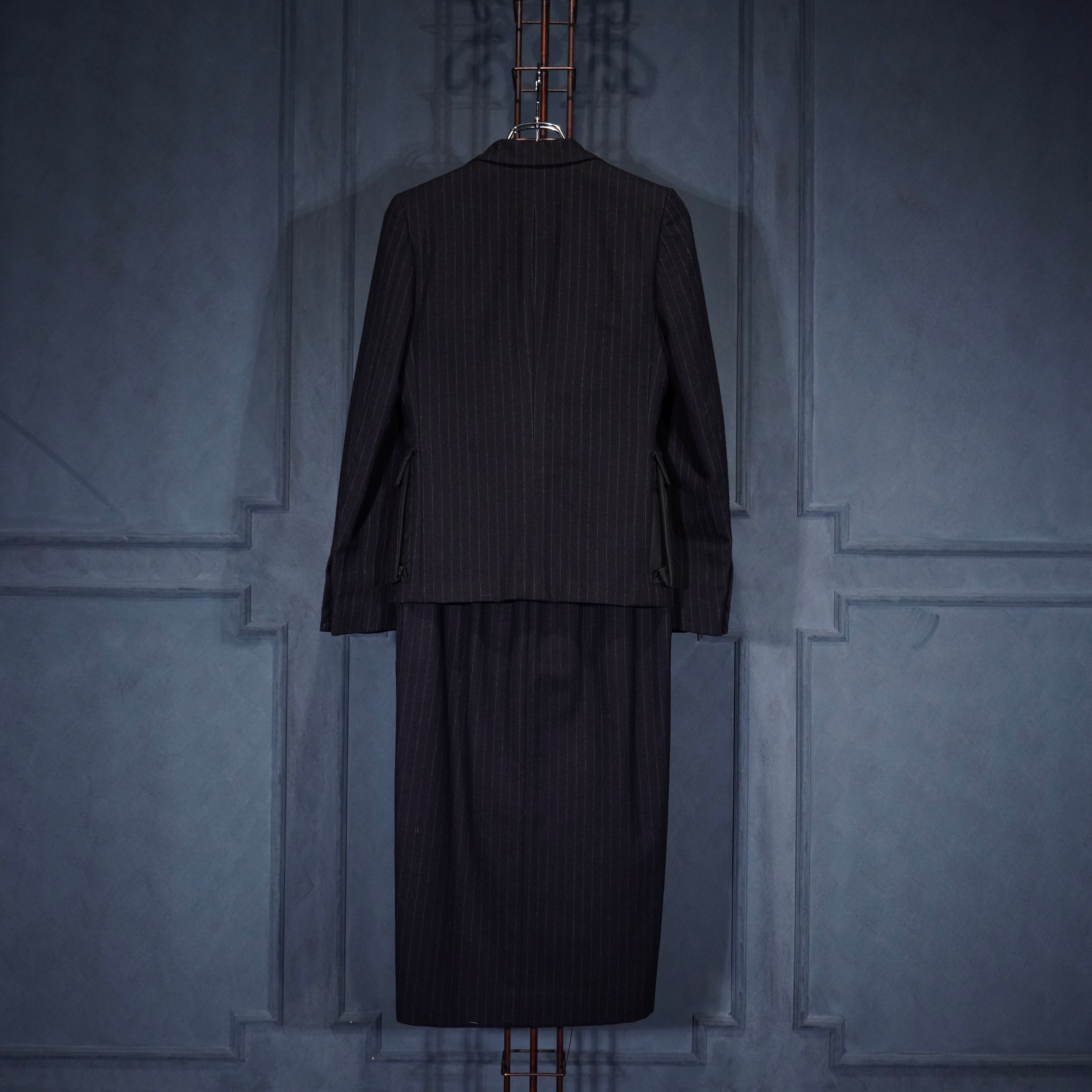 BOTTEGA VENETA STRIPE PATTERNED WOOL SET UP SUIT/ボッテガヴェネタ