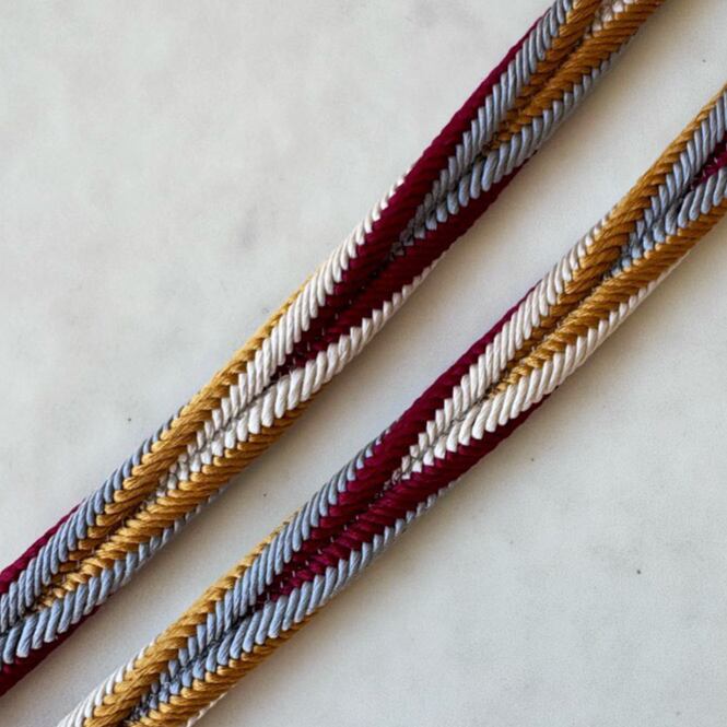 【衿秀・帯締め】洋角捻り組み 撚り房帯締め No.241117⑥