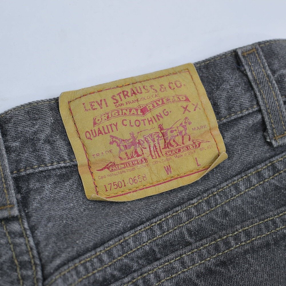 90s アメリカ製 Levi's17501-0658 リーバイス 先染め グレー 90s アメリカ製 Levi's17501-0658 リーバイス 先染め グレー