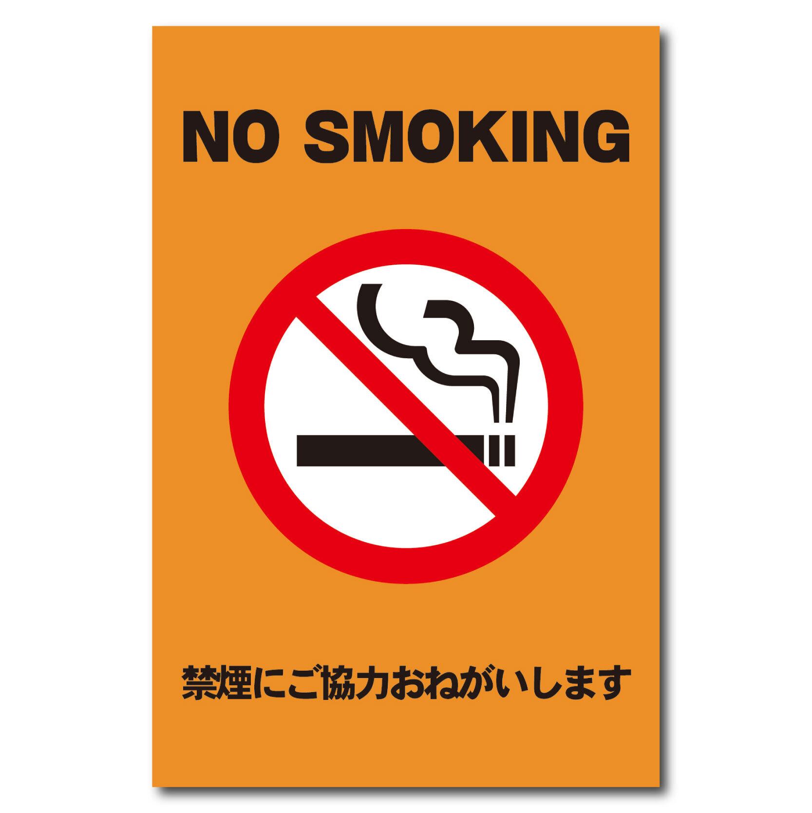 禁煙看板 分煙 禁煙エリア 喫煙禁止 W200×H300ミリ プレート看板 smk0022