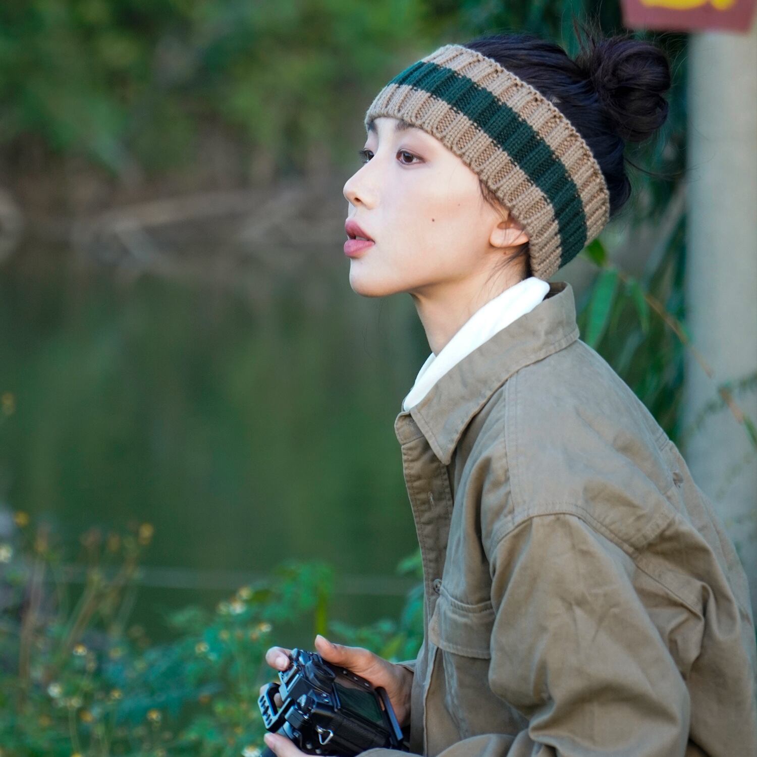 Tumulus： 【THE HOBOO】 ese ストライプ ニット カチューシャ メンズ