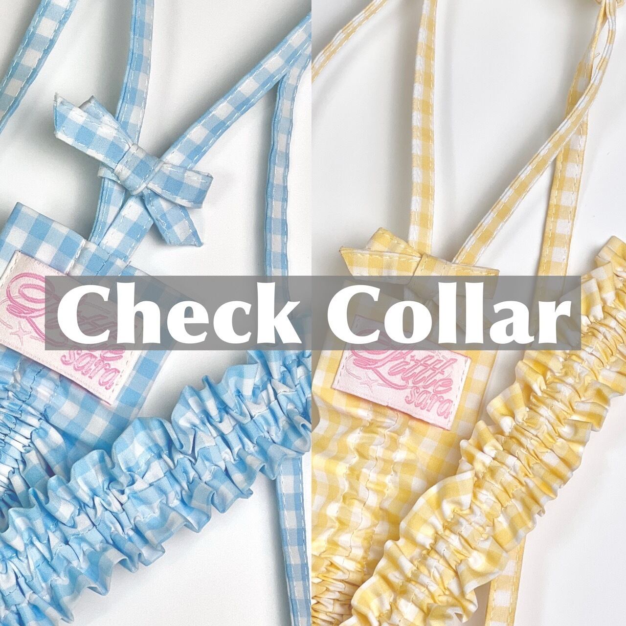 もんもん祭予約【littlesara】Check Collar (7Color)