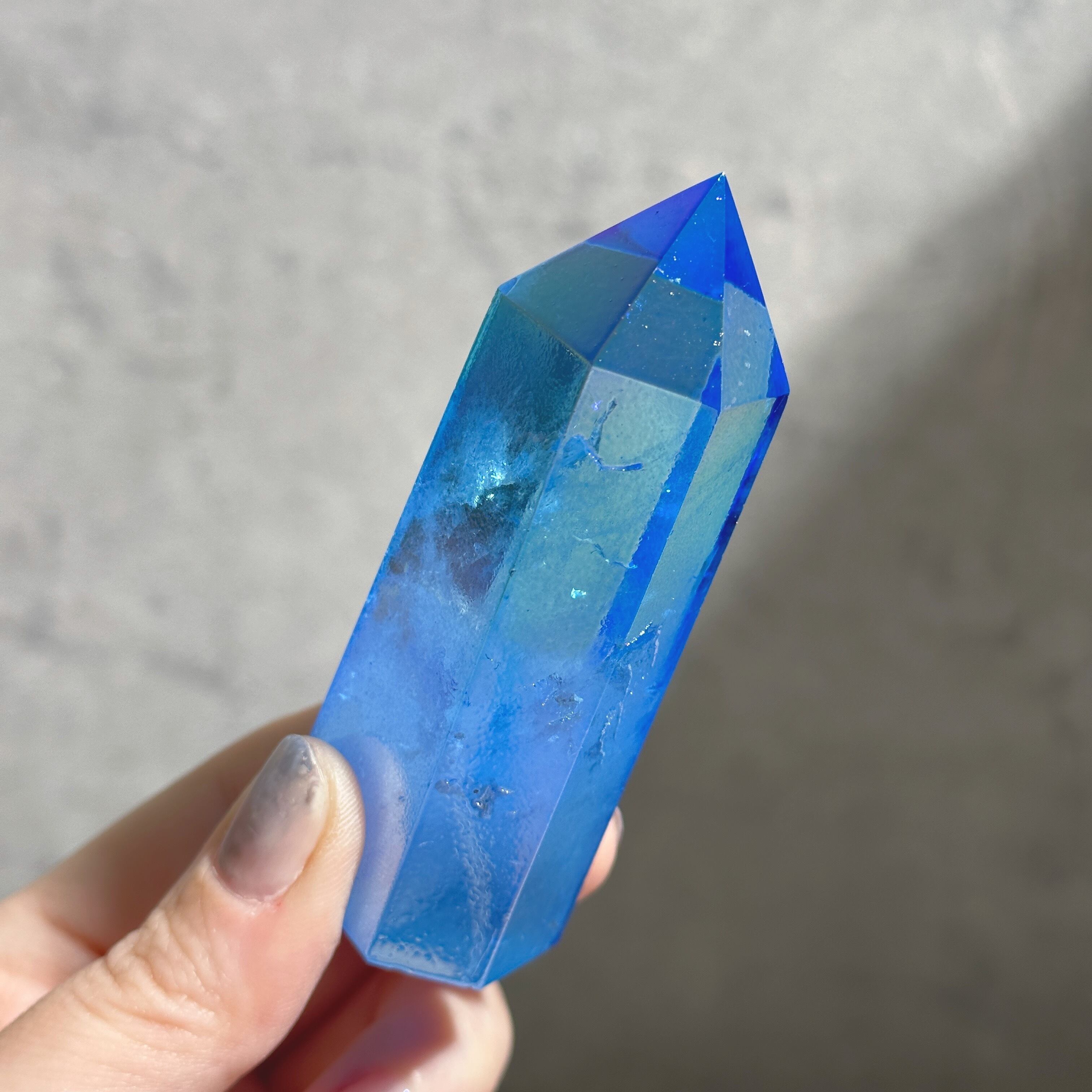 透明感◎ブルーオーラクォーツ タワー01✧ Blue Aura Quartz ✧天然石