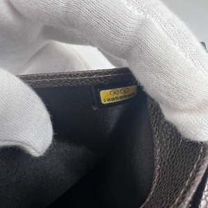 CHANEL シャネル ココマーク ワイルドステッチ キャビアスキン 二つ折り財布 ブラウン A-10263