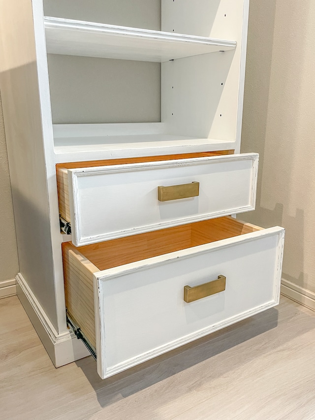 オーダーメイドスキマ家具 カップボード/キッチンボード (アンティークホワイト)W600