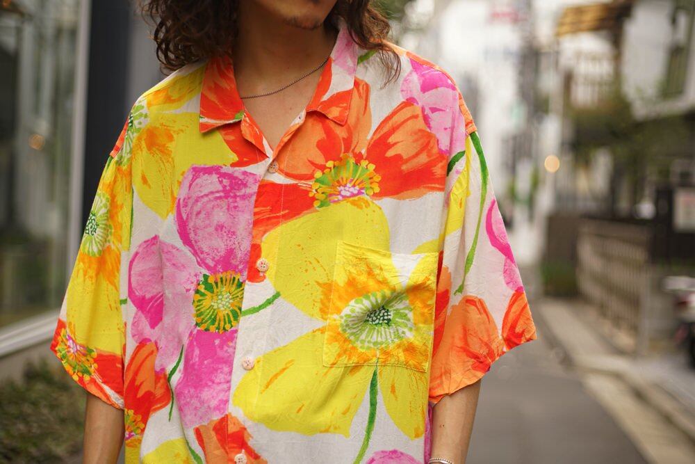 Jams World [Jams World] Vintage Rayon Hawaiian Shirt [1990s