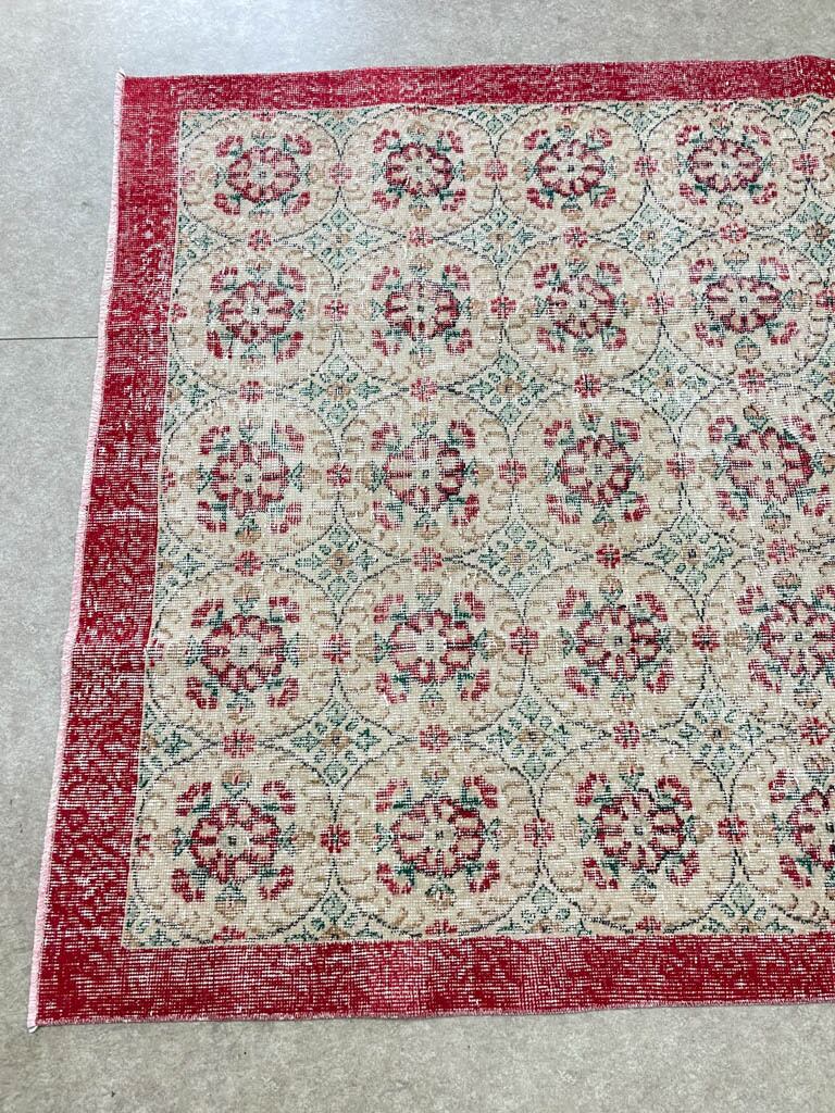 152×249 ヴィンテージラグ 頻 トルコ製 ビンテージラグ 