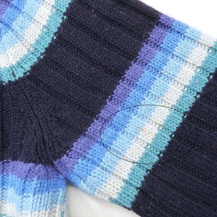 古着 ジェイクルー J.CREW ウールニット セーター マルチボーダー