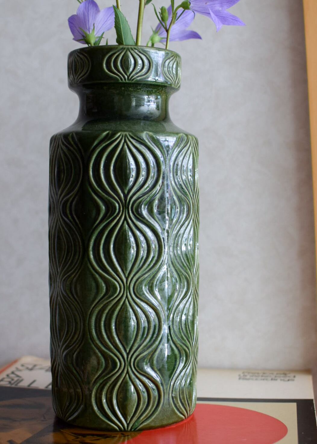 70s vintage w.germany art pottery vase sowhat vintage