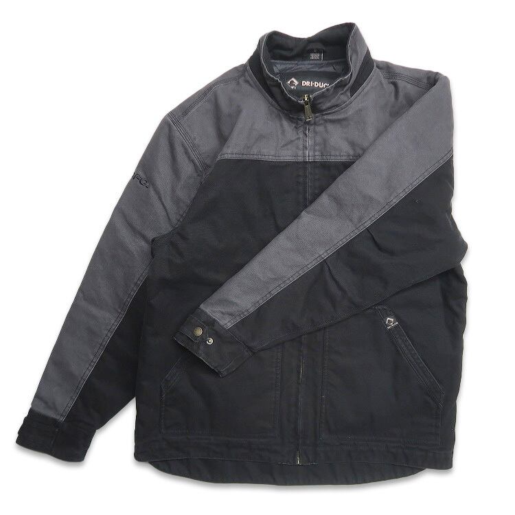 古着 DRI DUCK 企業ロゴ 刺繍 ダック ワークジャケット ダック