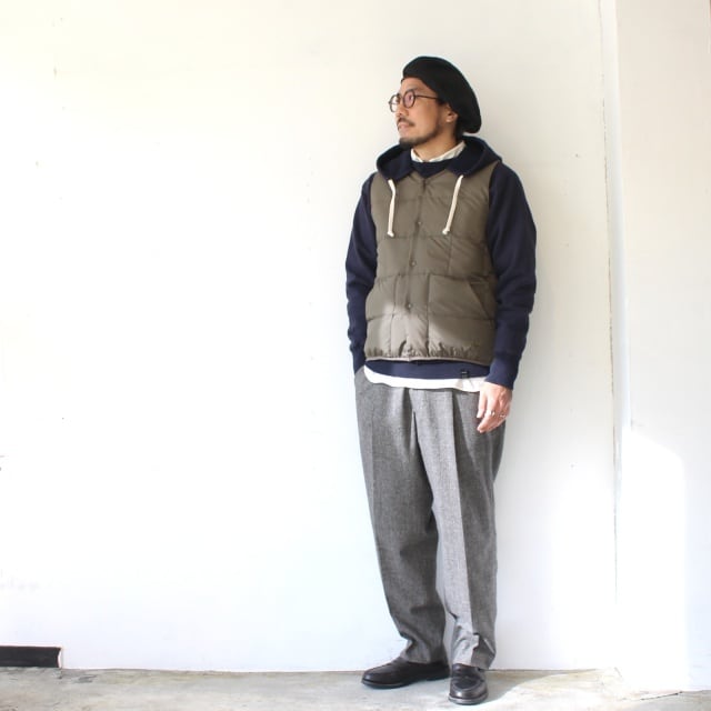 ZANTER JAPAN インナーダウンベスト RE DOWN INNER VEST （Khaki） | C