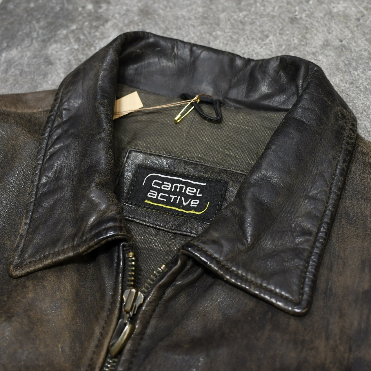 special Camel active lamb leather jacket