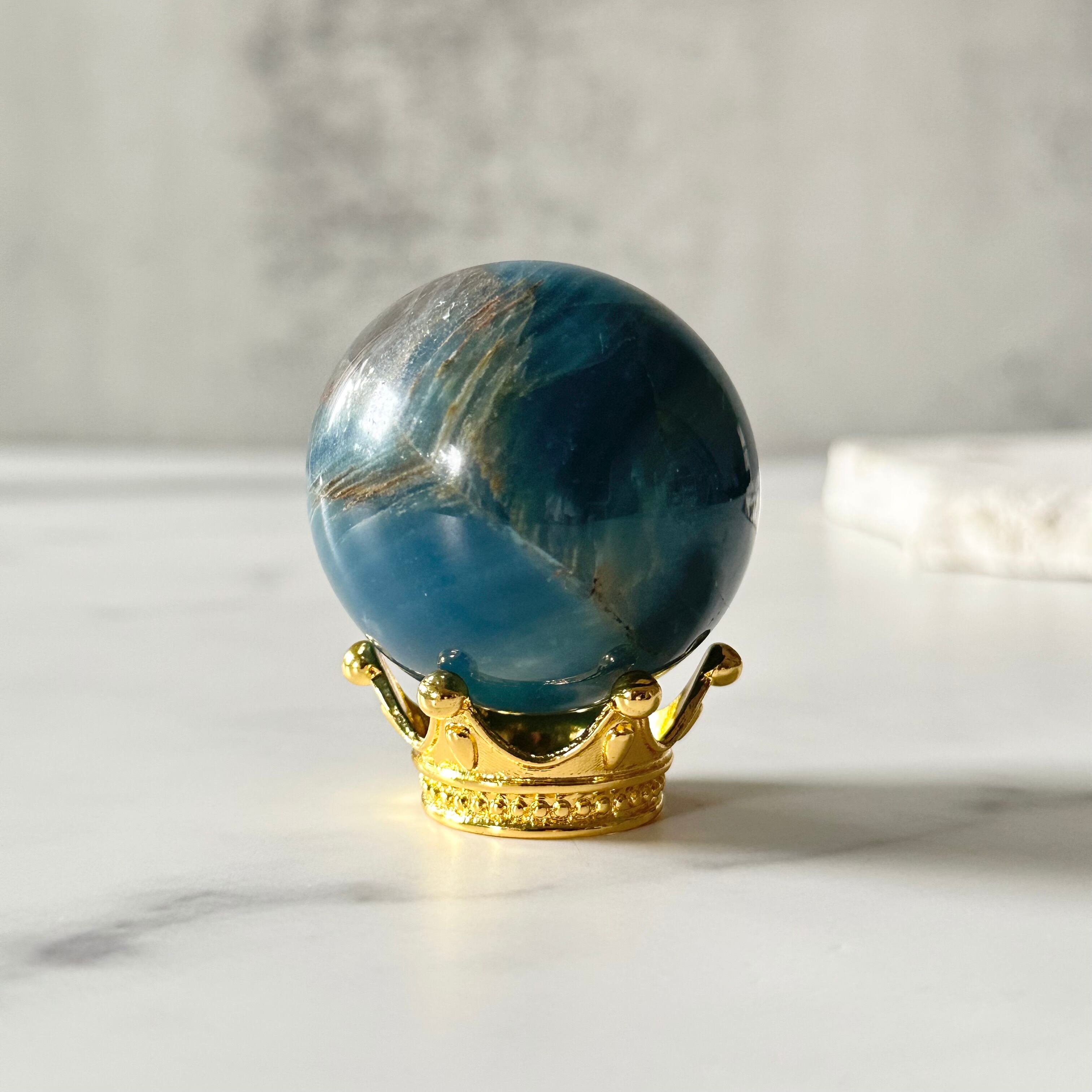 ブルーオニキススフィア Φ42mm | Mt.Sophia 天然石屋さん／マウント