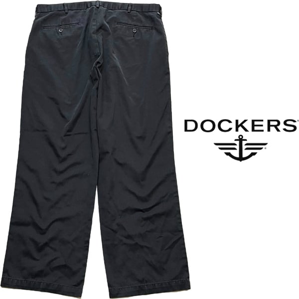 1点物◇リーバイス系ドッカーズ黒チノパン古着XXLメンズ38レディースOK