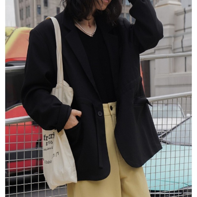 ウールシングルブレストジャケット