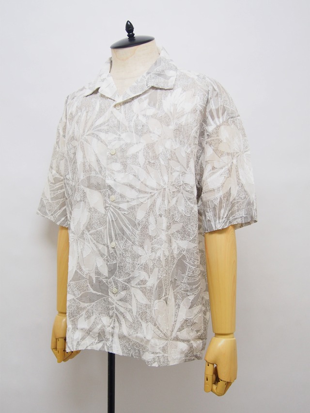 EGO TRIPPING (エゴトリッピング) FLORAL LACE SHIRT S/S シャツ / LIGHT GRAY系 616256-02