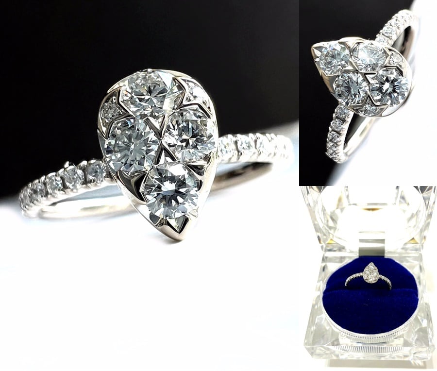 CARTIER / カルティエ ETINCELLE DE CARTIER 2022 エタンセル ドゥ カルティエ ダイヤモンドリング K18 750 WG ホワイトゴールド 22P パヴェダイヤ