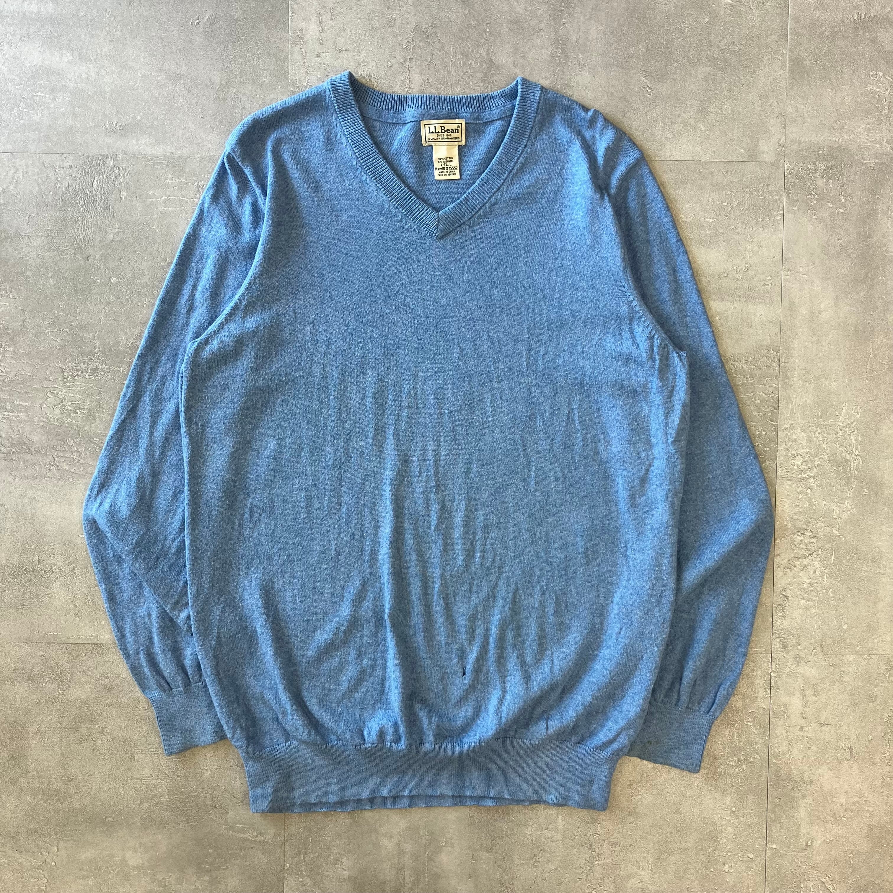 L.L.Bean 00s コットンニット Vネック No.1616